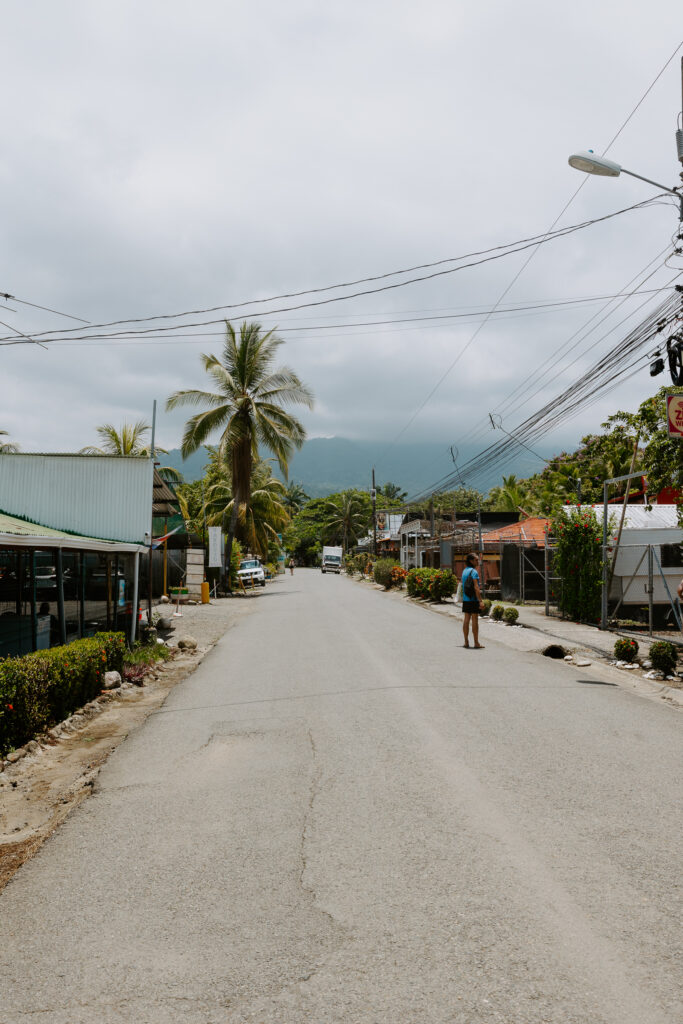 entrance to Marino Ballena National Park in Costa Rica