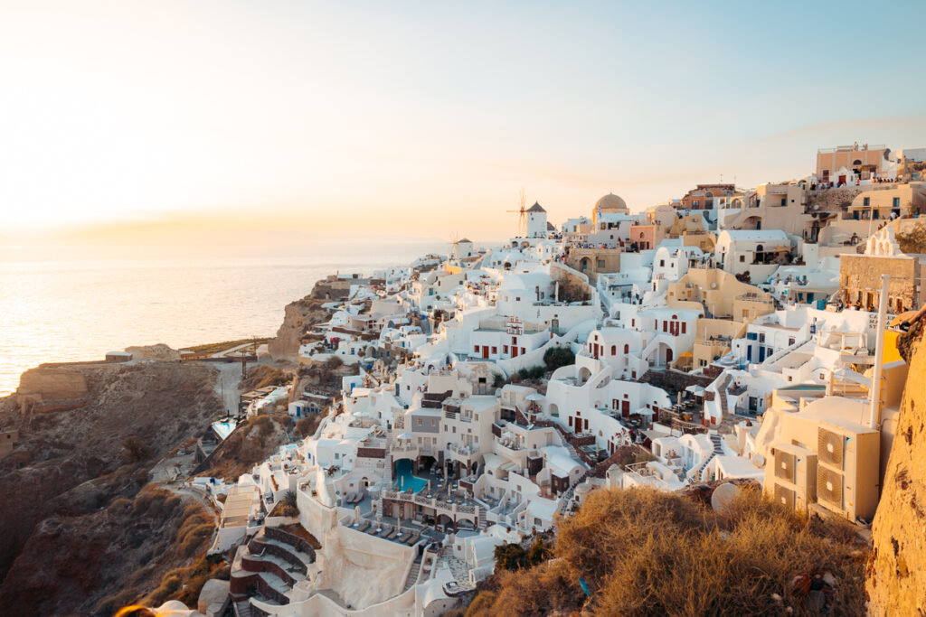 Santorini, Greece sunset 