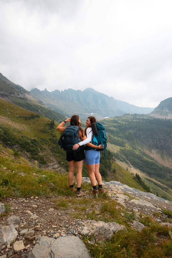 Highline trail in Glacier National Park 